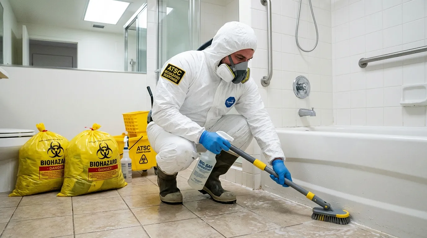Decontamination equipment deployed for Blood Cleanup in The Crossings